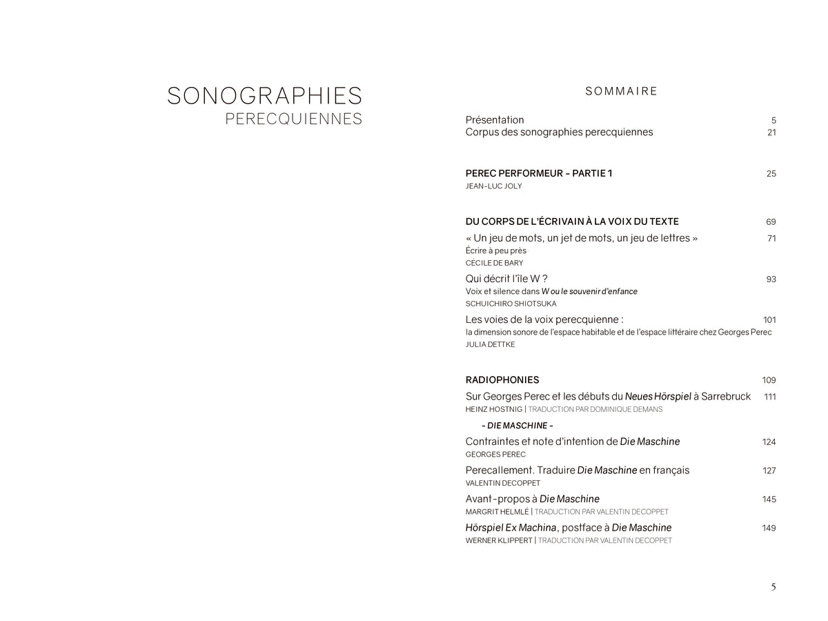 Sonographies perecquiennes - Cahier Georges Perec 15 image 1