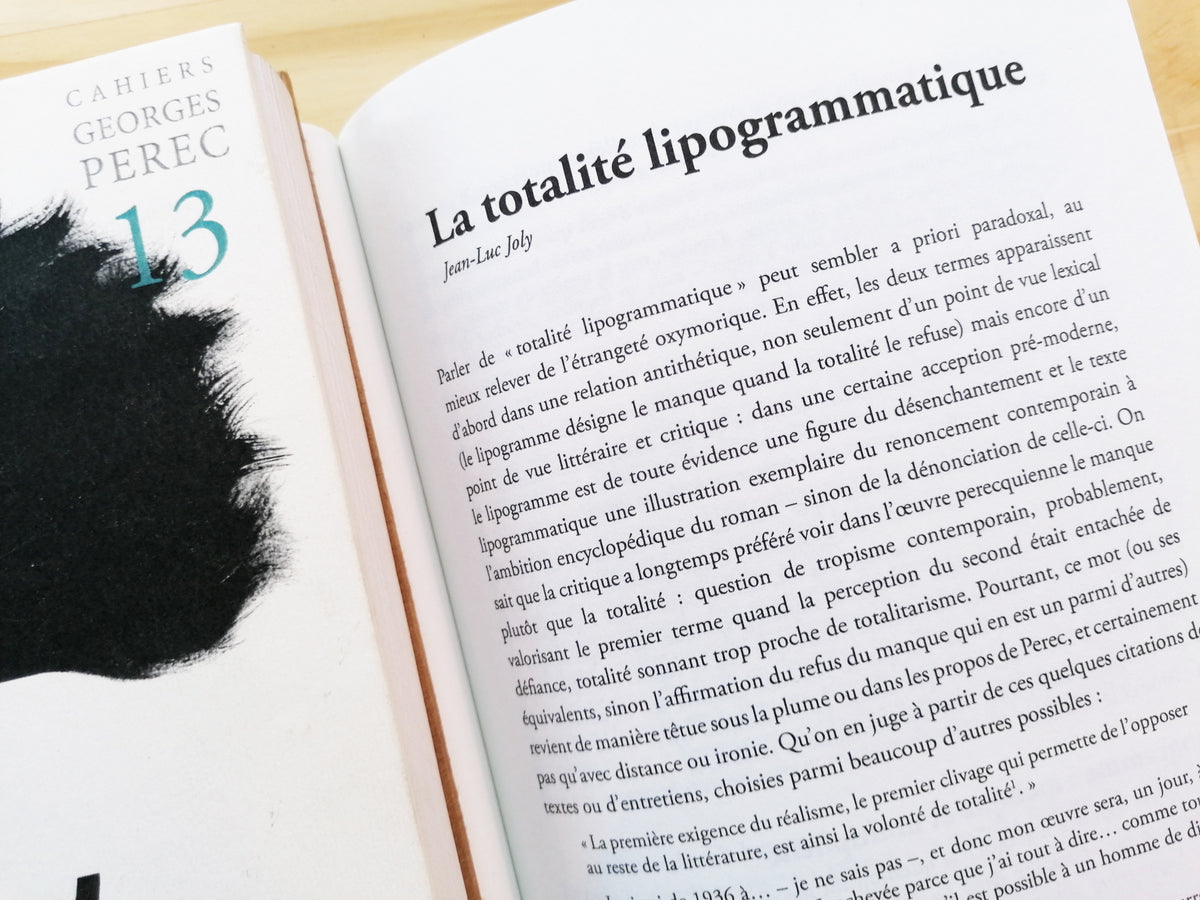 Cahier Georges Perec : La Disparition (édition courante) image 8