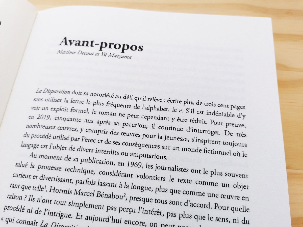 Cahier Georges Perec : La Disparition (édition courante) image 3