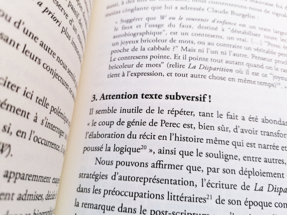 Cahier Georges Perec : La Disparition (édition courante) image 4