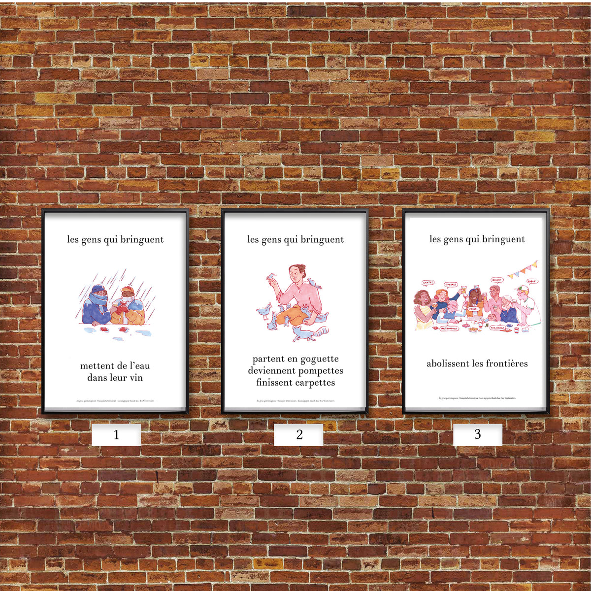 Affiches "les gens qui bringuent" image 0